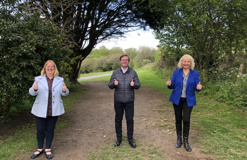 Patcham ward Councillors Anne Meadows, Alistair McNair and Carol Theobald