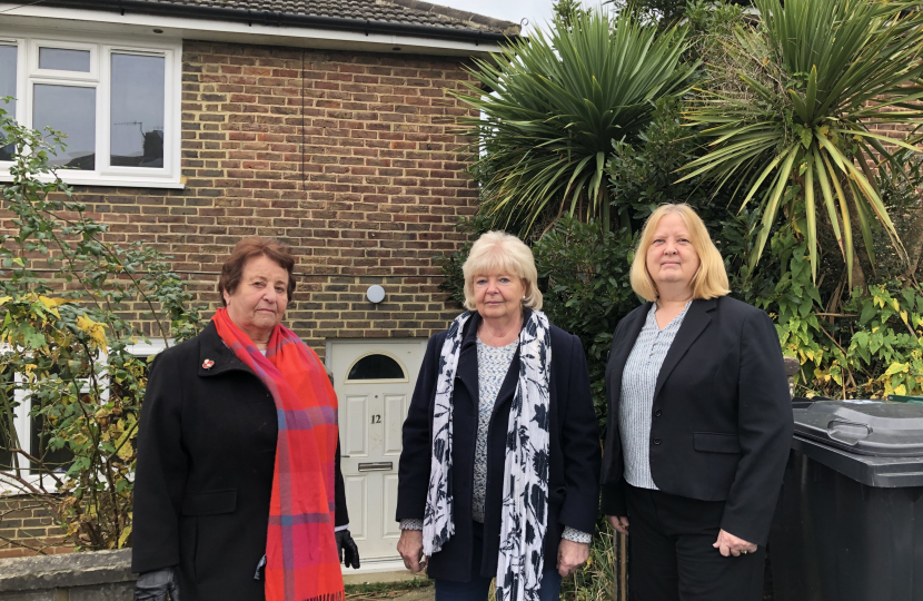 Conservative Housing Team Cllr Dawn Barnett, Cllr Anne Meadows and Cllr Mary Mears