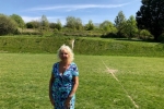 Councillor Carol Theobald at the urban fringe site in Horsdean that is under threat from City Plan Part 2