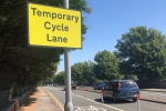 Old Shoreham Road Temporary Cycle Lane has been in place since 10 May 2021