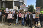 Conservative Councillors support the Benfield Valley Project protest outside Hove Town Hall