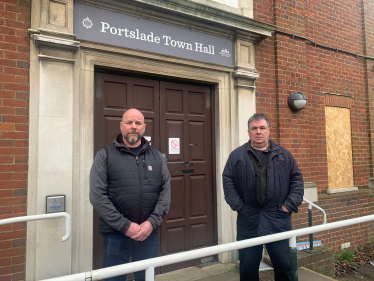 Gary Taylor and Kirk Taylor at Portslade Town Hall